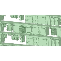 KO80-01：8000系 10連　初期仕様床下機器【武蔵模型工房　Nゲージ 鉄道模型】